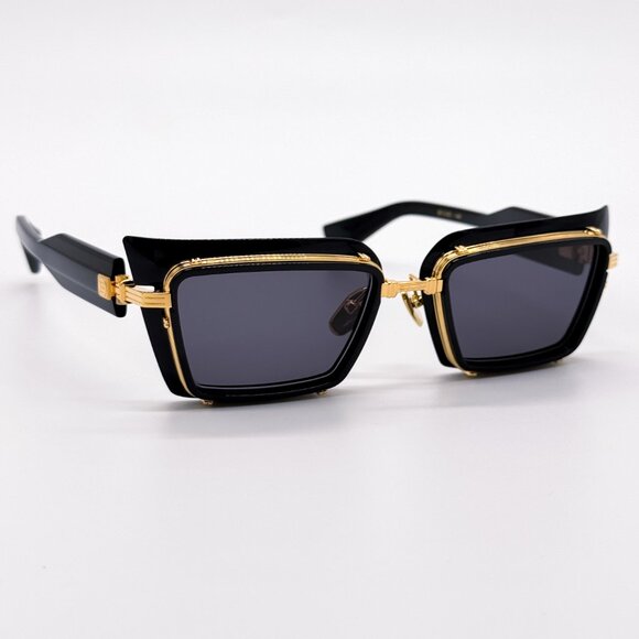 NEW BALMAIN ADMIRABLE BPS-130A UNISEX BLACK/GOLD SUNGLASSES BALMAIN - Picture 7 of 14